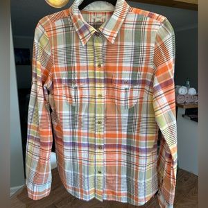 American Eagle Outfitters Button Down Plaid Shirt. Size 10.